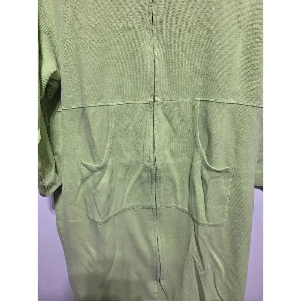 Norm Thompson Woman's Vintage Green Housecoat Robe Size 1X - Picture 4 of 7